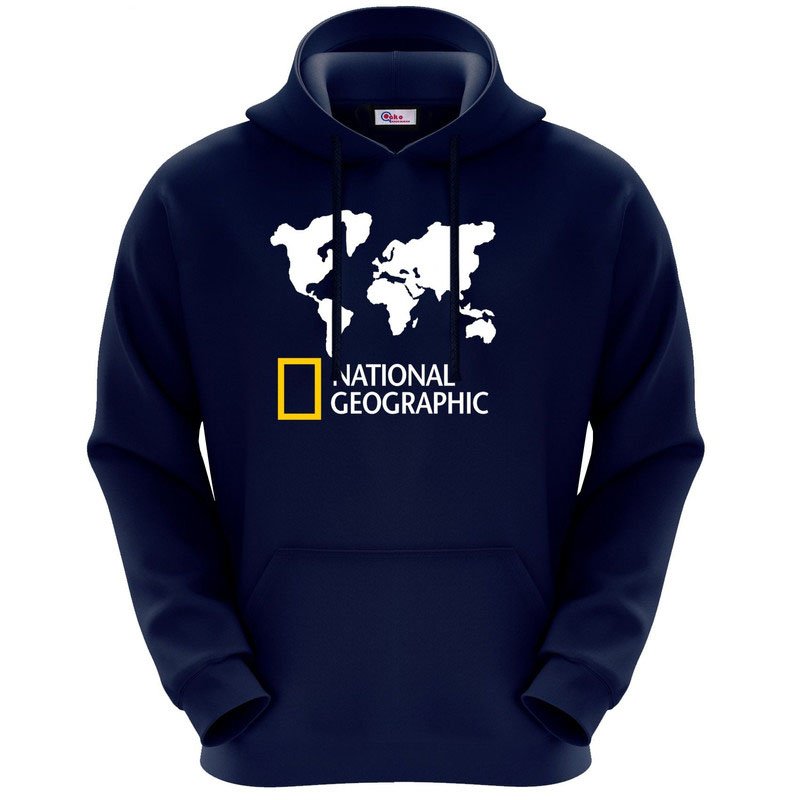 Men's eco hoodie, National geographic, code M237, navy color